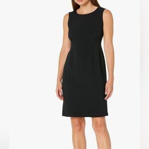 Kasper Sleeveless Classic Black Sheath Dress. Size 6. NWT $79
